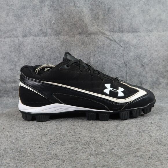 Under Armour Shoes Mens 8.5 Cleats Baseball Sport Black Molded Leadoff III Adult - Picture 2 of 13